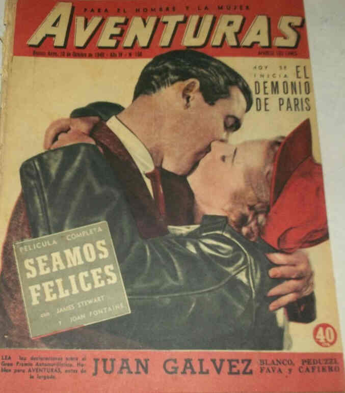 CINE AVENTURAS magazine side cover Issue 156 October 1949