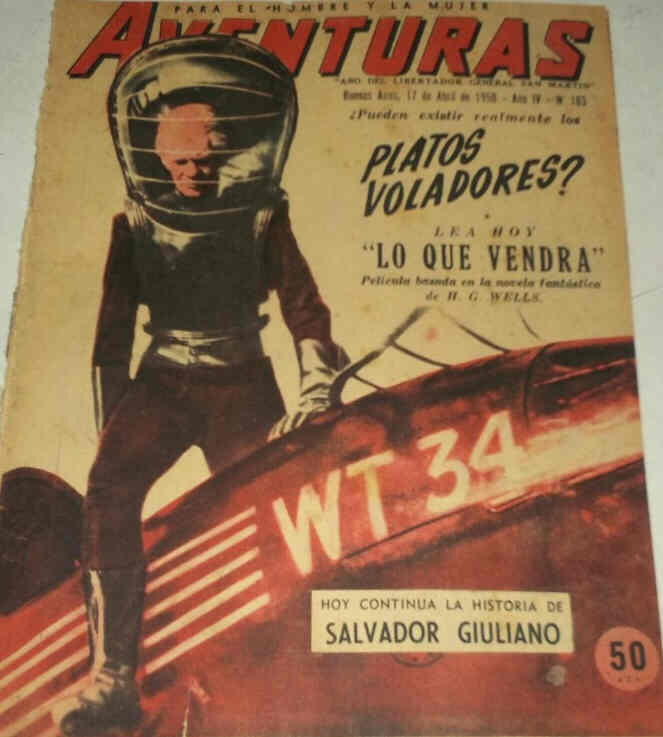 CINE AVENTURAS magazine side cover Issue 183 17 April 1950