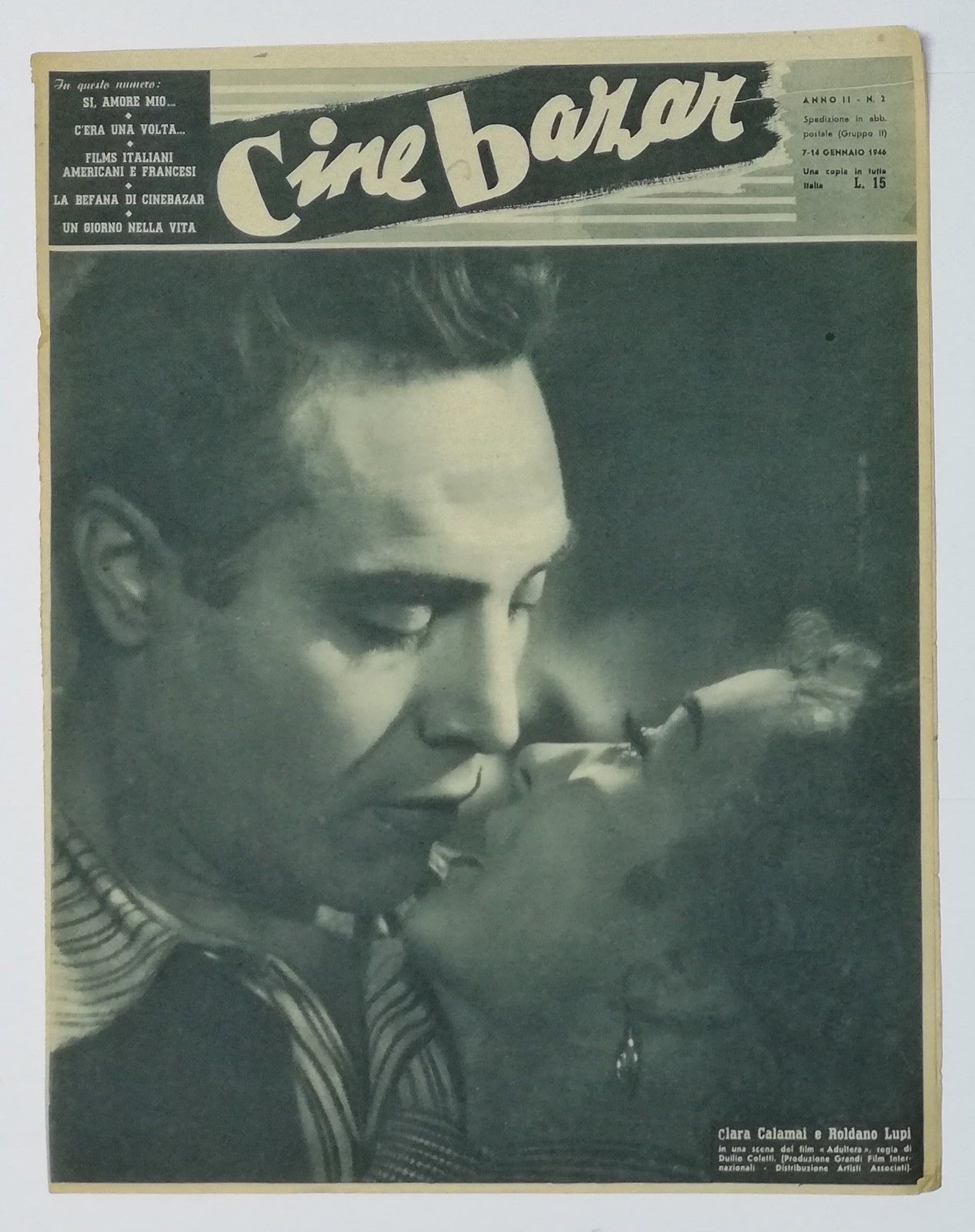 CINE BAZAR magazine side cover Issue 2 7 January 1946