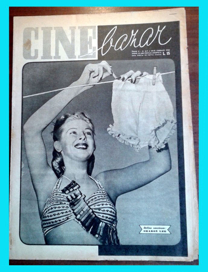 CINE BAZAR magazine side cover Issue 6-7 18 February 1946
