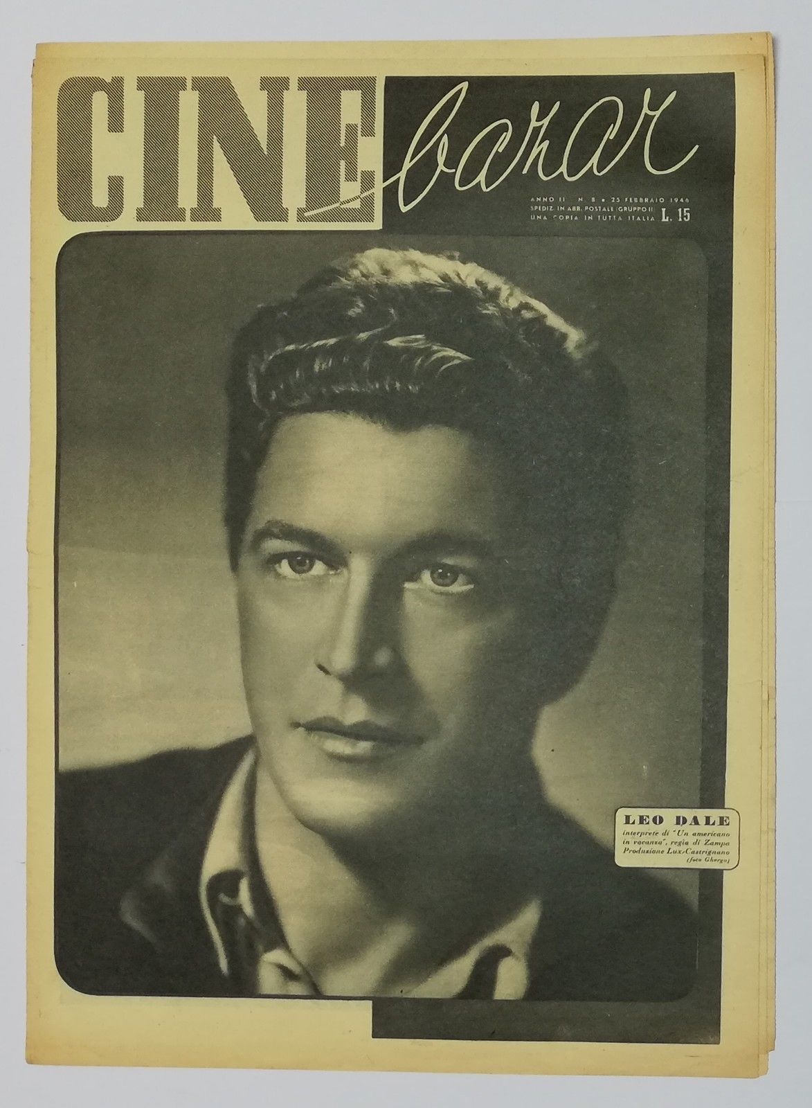 CINE BAZAR magazine side cover Issue 8 25 February 1946