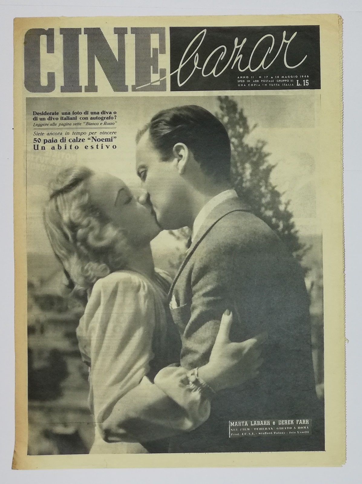 CINE BAZAR magazine side cover Issue 17 16 May 1946