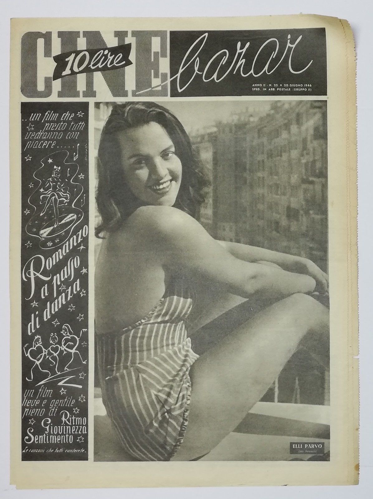 CINE BAZAR magazine side cover Issue 22 20 June 1946
