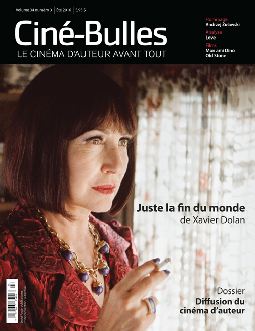 CINE-BULLES magazine side cover  Vol 34 No 3 Summer 2016
