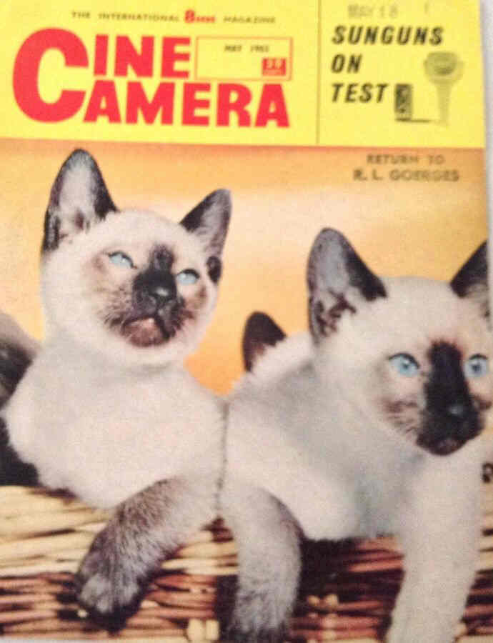 CINE CAMERA magazine side cover May 1962