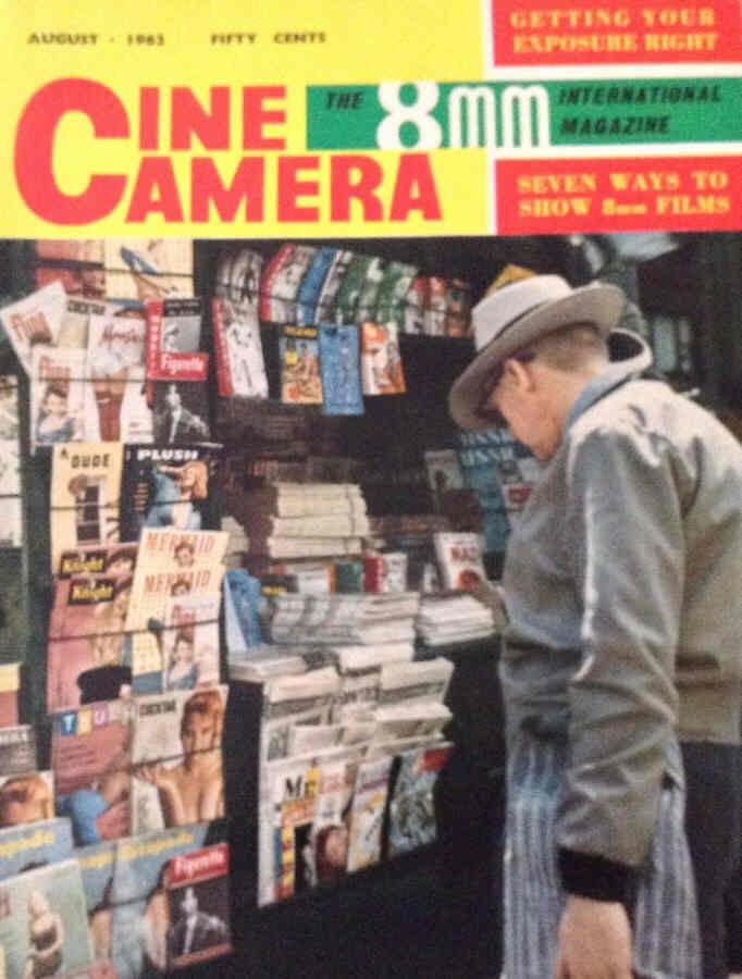 CINE CAMERA magazine side cover August 1962