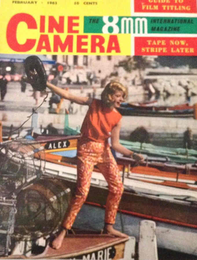 CINE CAMERA magazine side cover February 1963