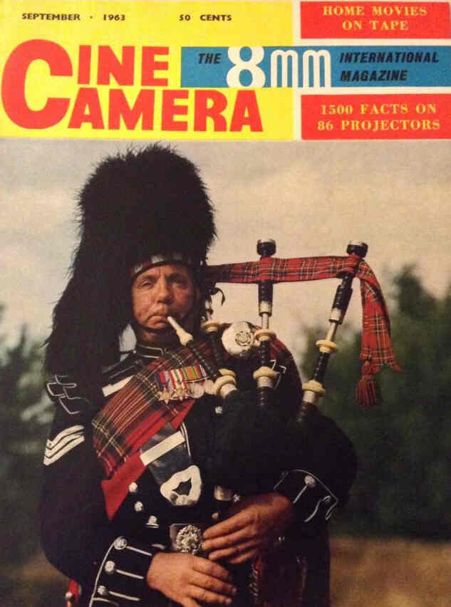 CINE CAMERA magazine side cover September 1963