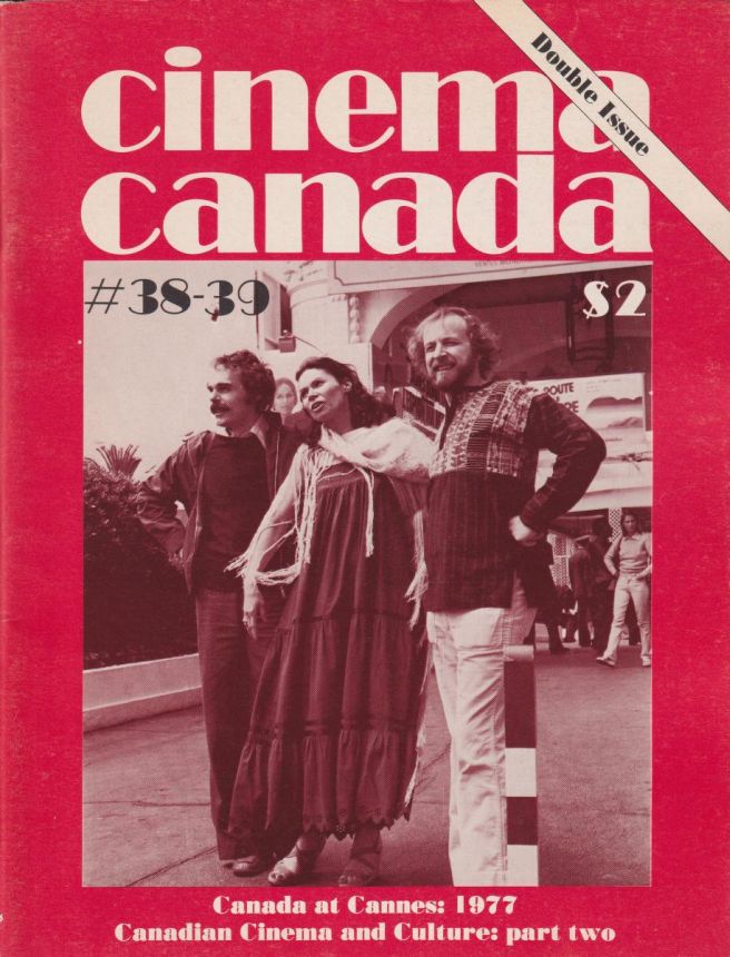 CINEMA CANADA magazine side cover Issue 38-9  June/July 1977