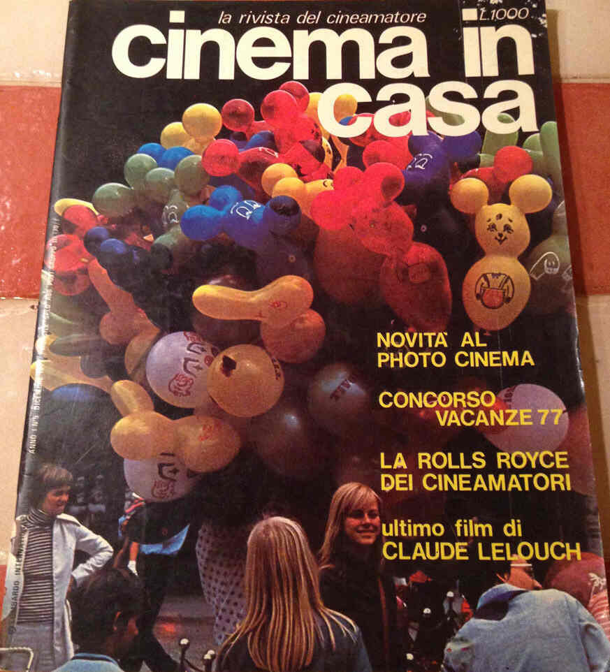 CINEMA IN CASA magazine side cover Issue 9 December 1977