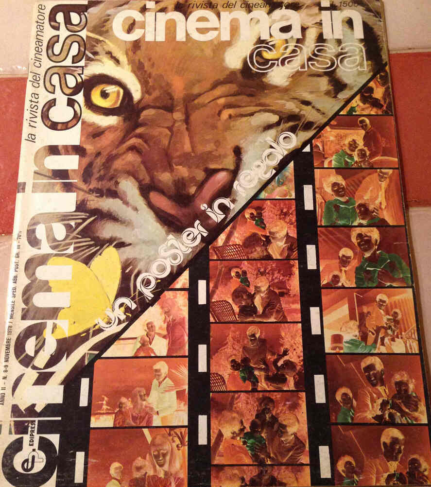 CINEMA IN CASA magazine side cover Issue 8/9 November 1978
