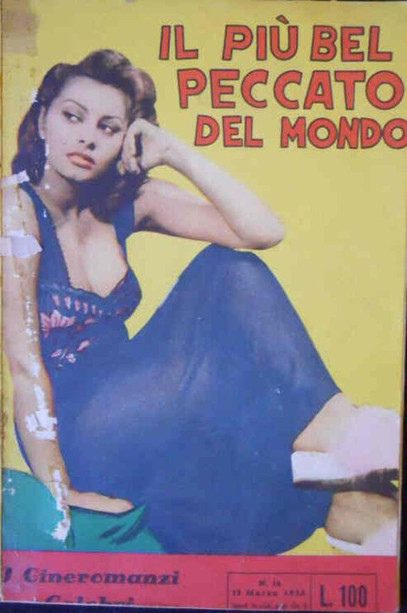 I CINEROMANZI CELEBRI magazine side cover Issue 14 15 March 1956
