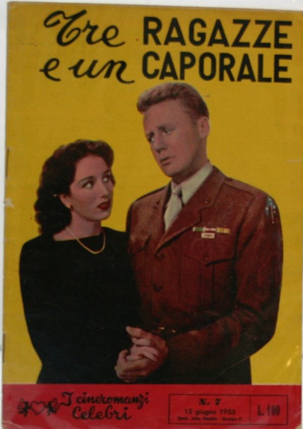 I CINEROMANZI CELEBRI magazine side cover Issue 7 15 June 1955