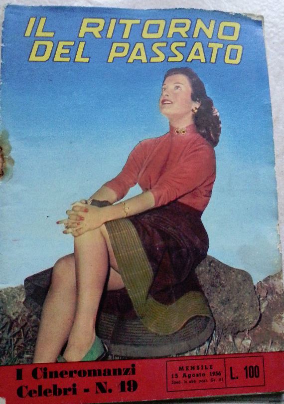 I CINEROMANZI CELEBRI magazine side cover Issue 19 15 August 1956