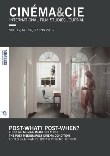CINEMA ET CIE magazine side cover  Vol 15 No 26 Spring 2016