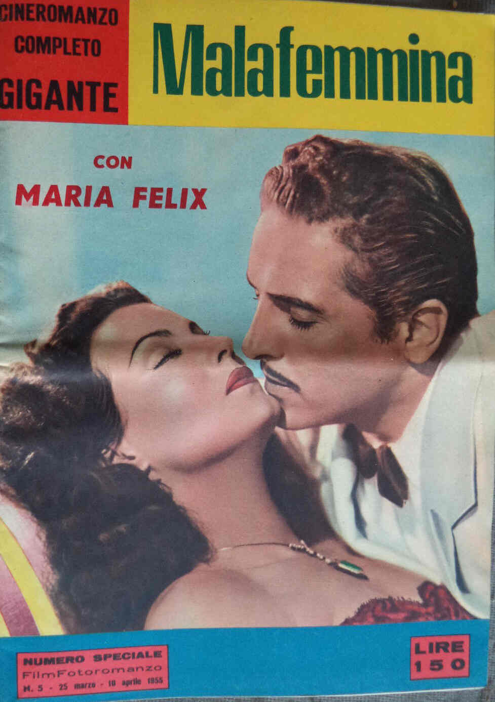 CINEROMANZO COMPLETO GIGANTE magazine side cover Issue 5 25 March 1955