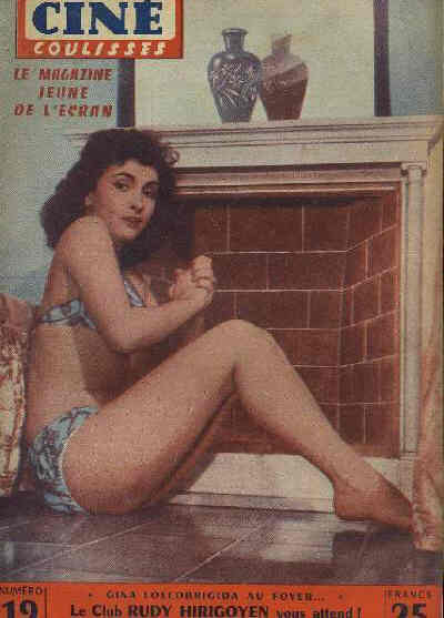 CINE COULISSES magazine side cover Issue 19  1952
