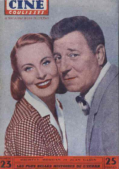 CINE COULISSES magazine side cover Issue 23  1952