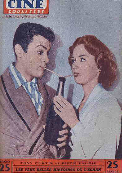 CINE COULISSES magazine side cover Issue 25  1952