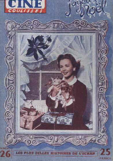 CINE COULISSES magazine side cover Issue 26  1952