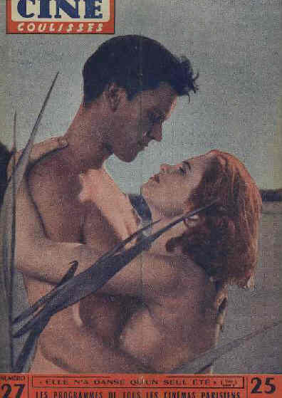 CINE COULISSES magazine side cover Issue 27  1953