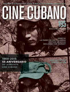 CINE CUBANO magazine side cover Issue 195 January/March 2015