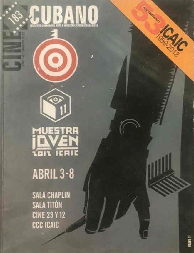 CINE CUBANO magazine side cover Issue 183  January/March 2012