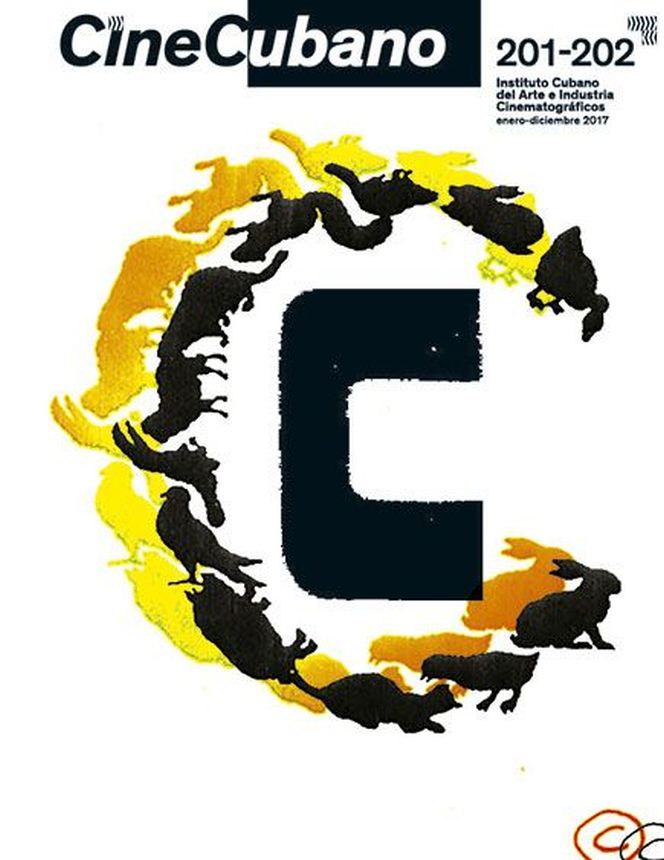 CINE CUBANO magazine side cover Issue 201-2  January/December 2017