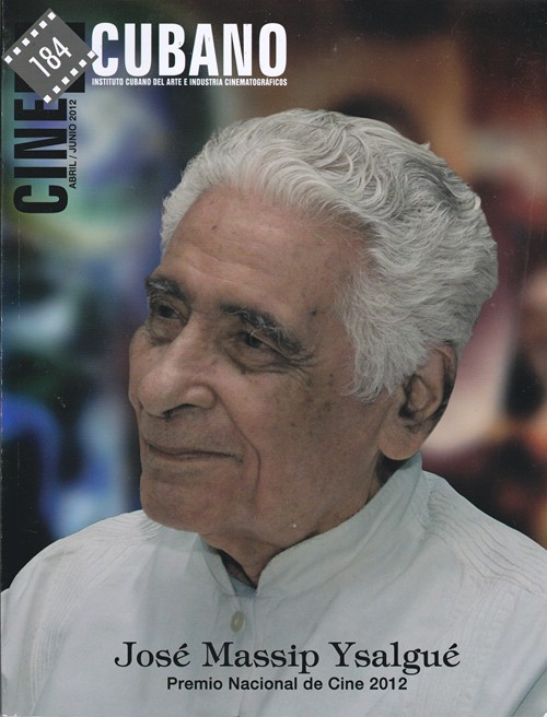 CINE CUBANO magazine side cover Issue 184  2012