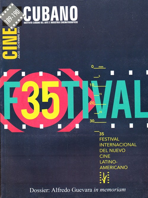 CINE CUBANO magazine side cover Issue 189/190 July/December 2013