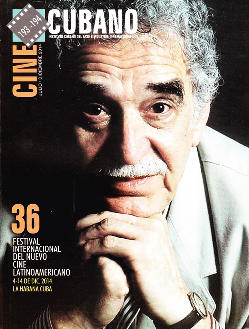 CINE CUBANO magazine side cover Issue 193/194 July/December 2014
