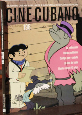 CINE CUBANO magazine side cover Issue 196  2015