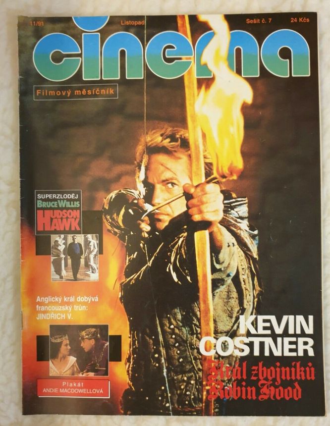 CINEMA (Cz) magazine side cover  November 1991