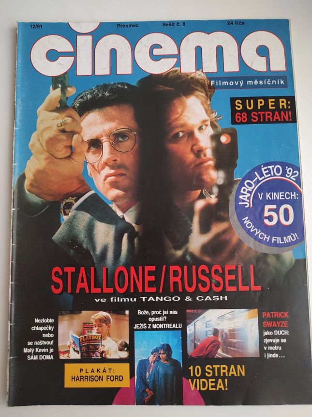 CINEMA (Cz) magazine side cover  December 1991