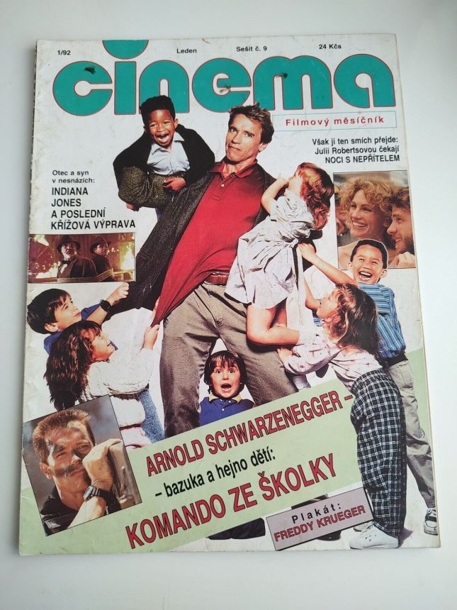 CINEMA (Cz) magazine side cover  January 1992
