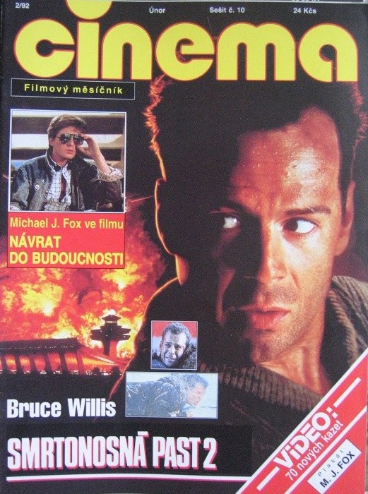 CINEMA (Cz) magazine side cover February 1992