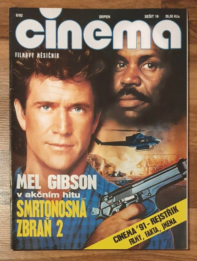 CINEMA (Cz) magazine side cover  August 1992