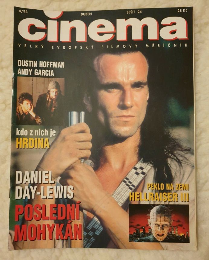 CINEMA (Cz) magazine side cover  April 1993