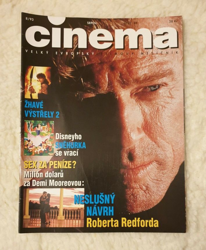 CINEMA (Cz) magazine side cover  August 1993