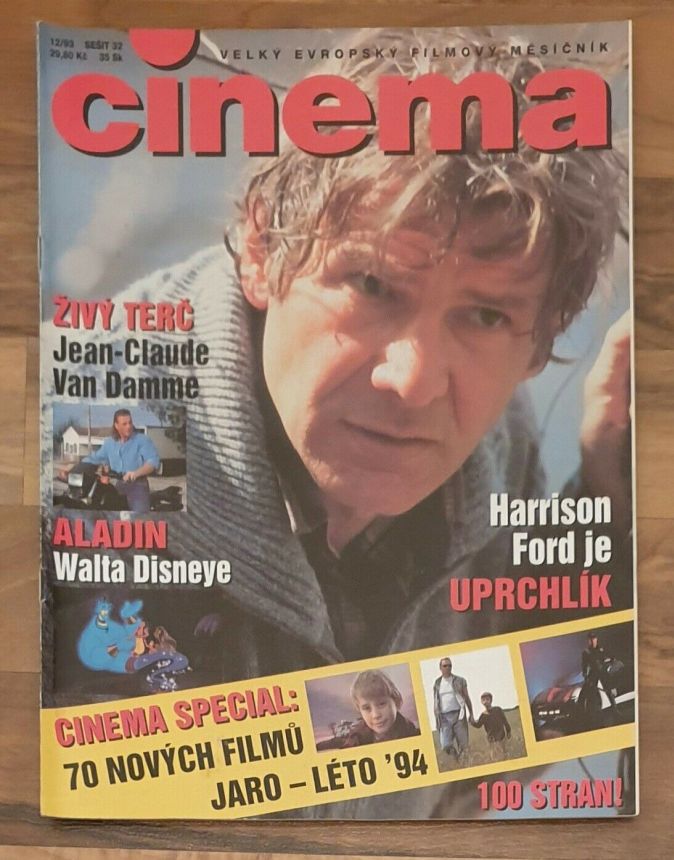 CINEMA (Cz) magazine side cover  December 1993