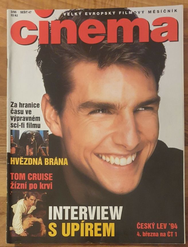 CINEMA (Cz) magazine side cover  March 1995