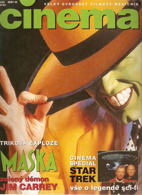 CINEMA (Cz) magazine side cover  April 1995