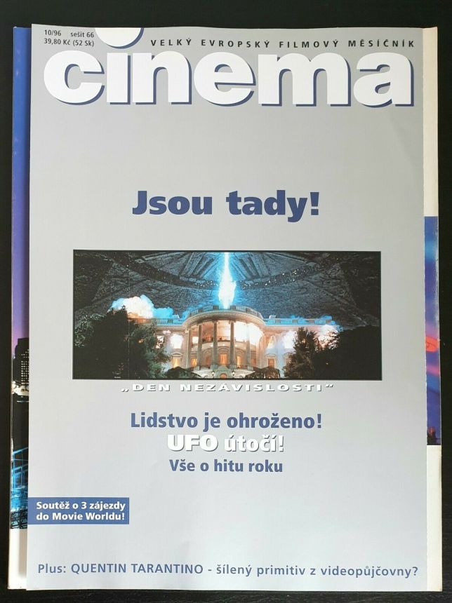 CINEMA (Cz) magazine side cover  October 1996