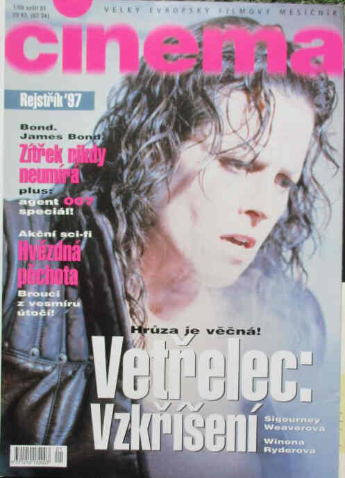 CINEMA (Cz) magazine side cover  January 1998