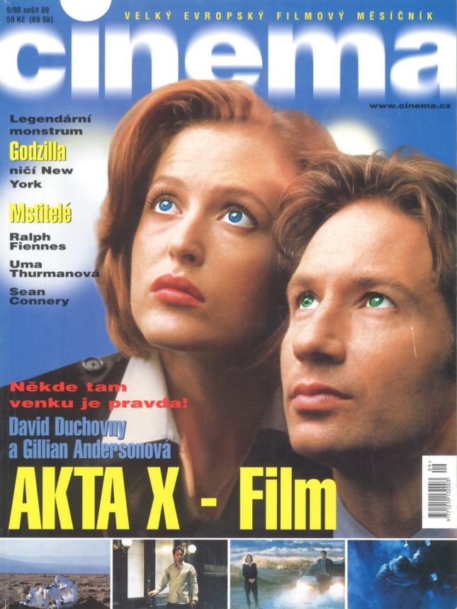 CINEMA (Cz) magazine side cover  September 1998