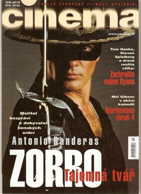 CINEMA (Cz) magazine side cover  October 1998