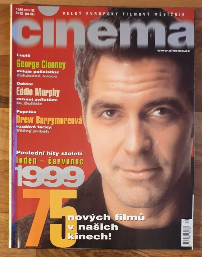 CINEMA (Cz) magazine side cover  December 1998