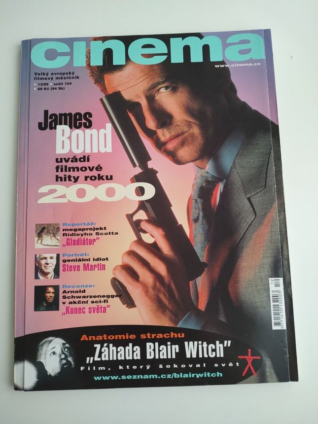 CINEMA (Cz) magazine side cover  December 1999