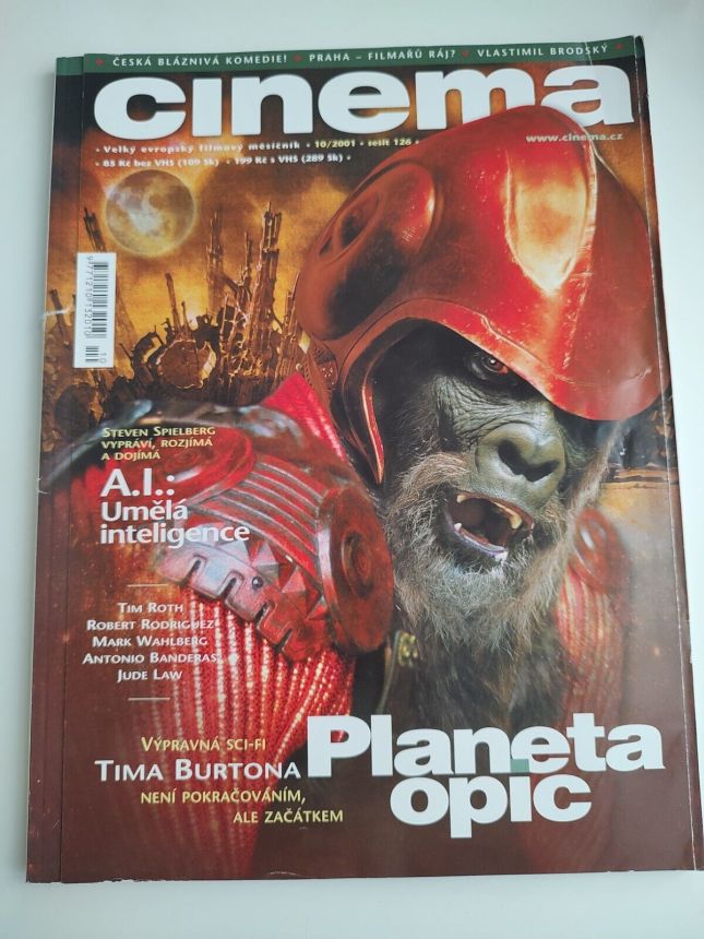 CINEMA (Cz) magazine side cover  October 2001