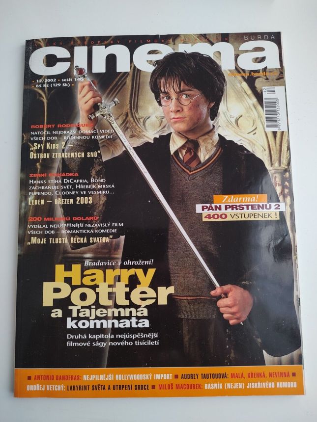 CINEMA (Cz) magazine side cover December 2002